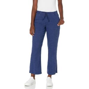 imageNYDJ Womens Jamie Relaxed Ankle Pants in Stretch LinenRepublique Navy