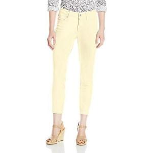 imageNYDJ Womens Petite Size Clarissa Skinny Ankle JeansPale Lemon