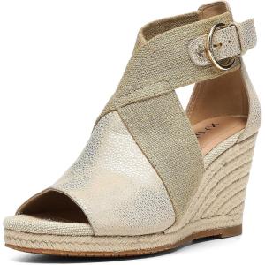 imageNYDJ Womens Charisma Espadrille Wedge SandalMetallic Light Gold