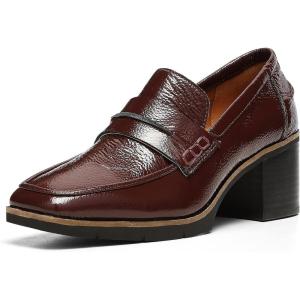 imageNYDJ Womens Anella Heeled LoaferBurgundy