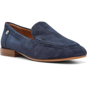 imageNYDJ Womens Lynn Leather SlipOn LoaferSuede Navy