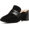 imageNYDJ Womens Clara Suede MuleBlack