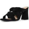 imageNYDJ Womens Larlie Suede Flared Block HeelBlack
