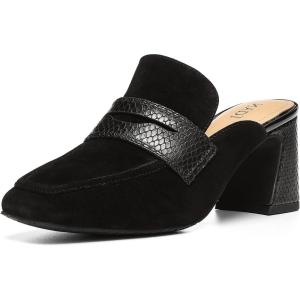 imageNYDJ Womens Clara Suede MuleBlack