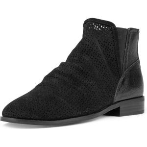 imageNYDJ Womens Concetta Perforated Suede Ankle BootBlack