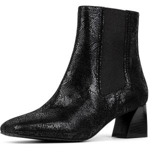 imageNYDJ Womens Scooter Snake Print Chelsea BootBlack