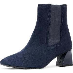 imageNYDJ Womens Scooter Suede Chelsea BootNavy