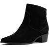 imageNYDJ Womens Blondee Suede Western BootBlack