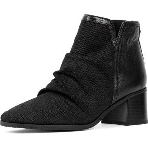 imageNYDJ Womens Dernnes Embossed Suede Ankle BootBlack