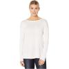 imageNYDJ Womens Button Back Boat Neck SweaterVanilla