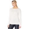 imageNYDJ Womens Button Back Boat Neck SweaterVanilla