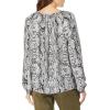 imageNYDJ Womens Peasant BlouseGrey Victorian Python