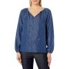 imageNYDJ Womens Peasant BlouseChambray Cat