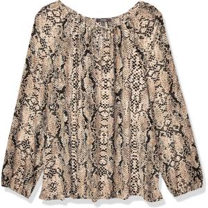 imageNYDJ Womens Peasant BlouseVintage Python Print