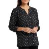 imageNYDJ Womens Pintuck BlouseCelestial Dot