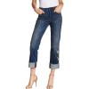 imageNYDJ Womens Marilyn Straight Denim JeanDesert Gold With Applique Cuff