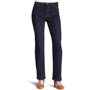 imageNYDJ Womens Petite Marilyn Straight JeanBlueBlack  Contrast Stitch