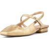 imageNYDJ Womens Skylie Mary Jane FlatPlatino