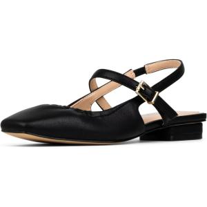 imageNYDJ Womens Skylie Mary Jane FlatBlack