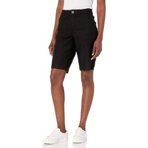 imageNYDJ Womens Bermuda Linen ShortBlack