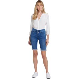 imageNYDJ Womens Briella Roll Cuff Jean Long Slimming Denim ShortsNevin