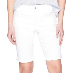 imageNYDJ Womens Petite Size Briella Roll Cuff Jean ShortOptic White
