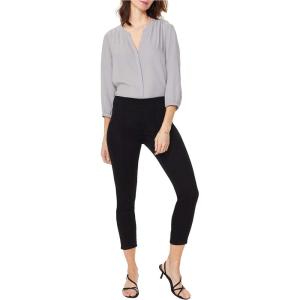 imageNYDJ Womens Petite Skinny Ankle Pullon JeansClean Tambor