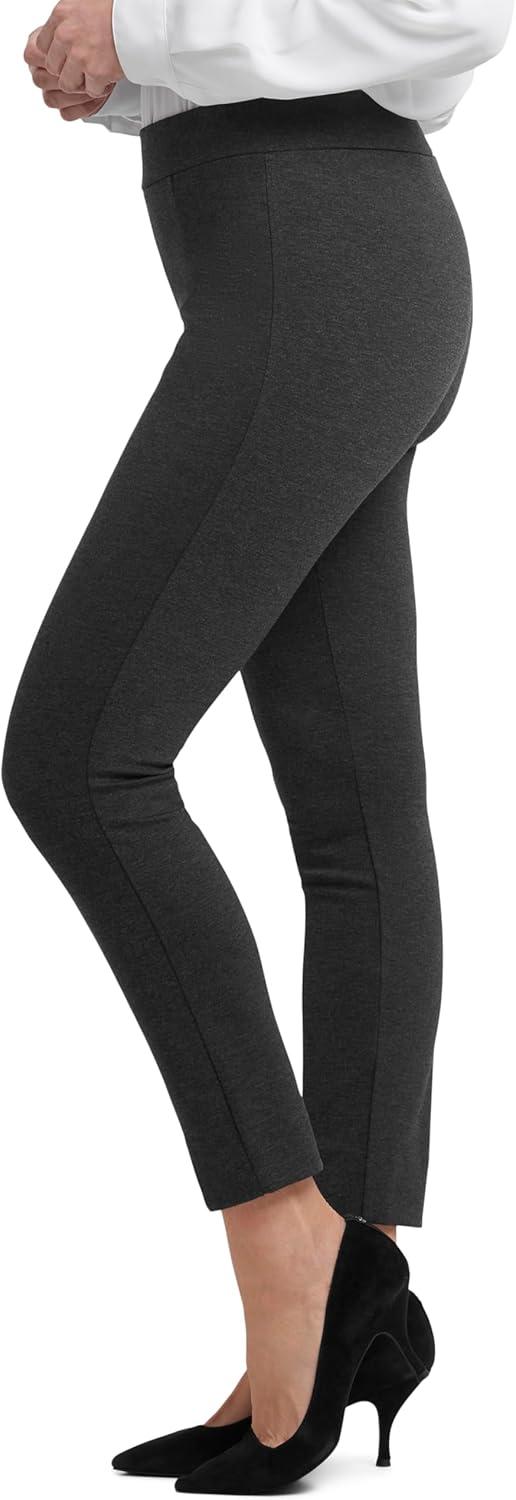 imageNYDJ Womens Basic Ponte Legging with Front SlitCharcoal Heathered