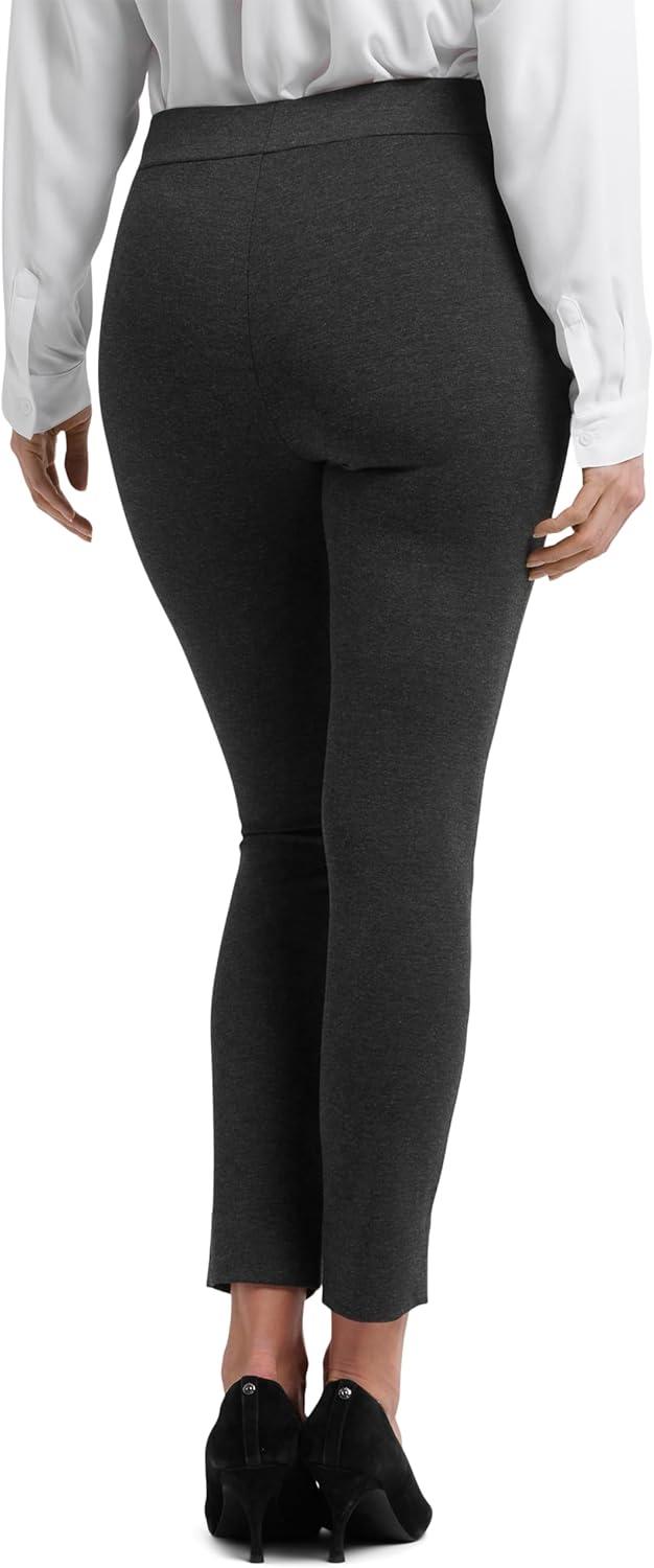 imageNYDJ Womens Basic Ponte Legging with Front SlitCharcoal Heathered