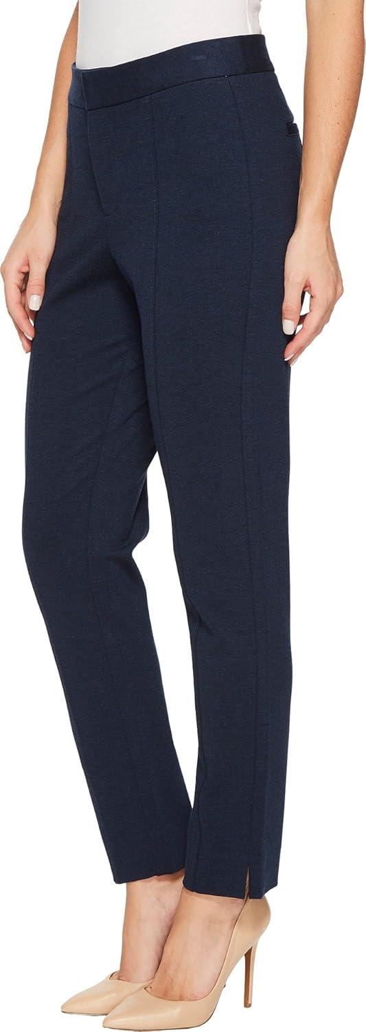 imageNYDJ Womens Betty Ankle Pants in Ponte KnitPeacoat Heather