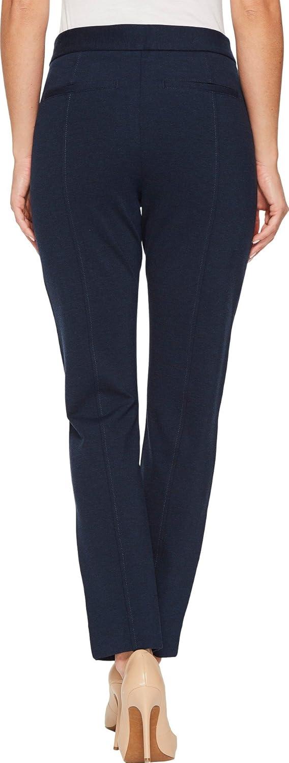imageNYDJ Womens Betty Ankle Pants in Ponte KnitPeacoat Heather