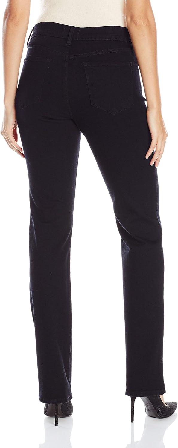 imageNYDJ Womens Marilyn Straight Denim Jeans  Classic Fit Comfortable and Stylish Womens Straight Jeans for Every OccasionBlack Dnm