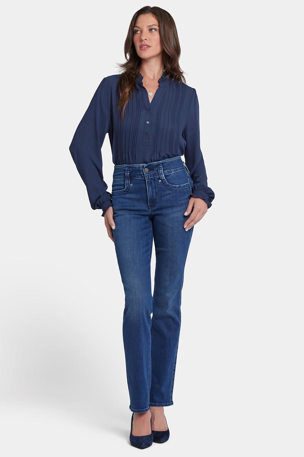 imageNYDJ Womens Marilyn Straight Denim Jeans  Classic Fit Comfortable and Stylish Womens Straight Jeans for Every OccasionRendezvous