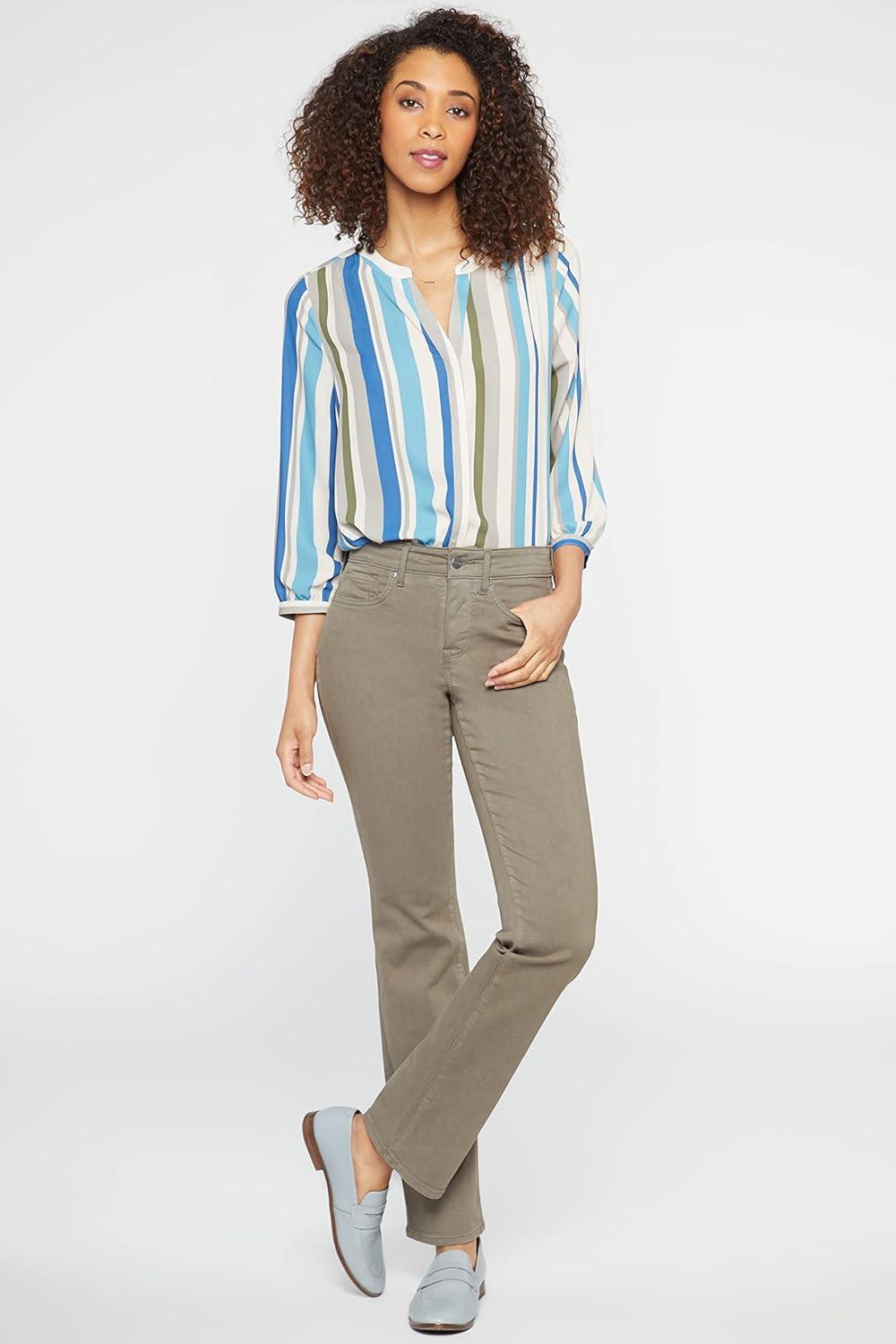 imageNYDJ Womens Marilyn Straight Denim Jeans  Classic Fit Comfortable and Stylish Womens Straight Jeans for Every OccasionRipe Olive