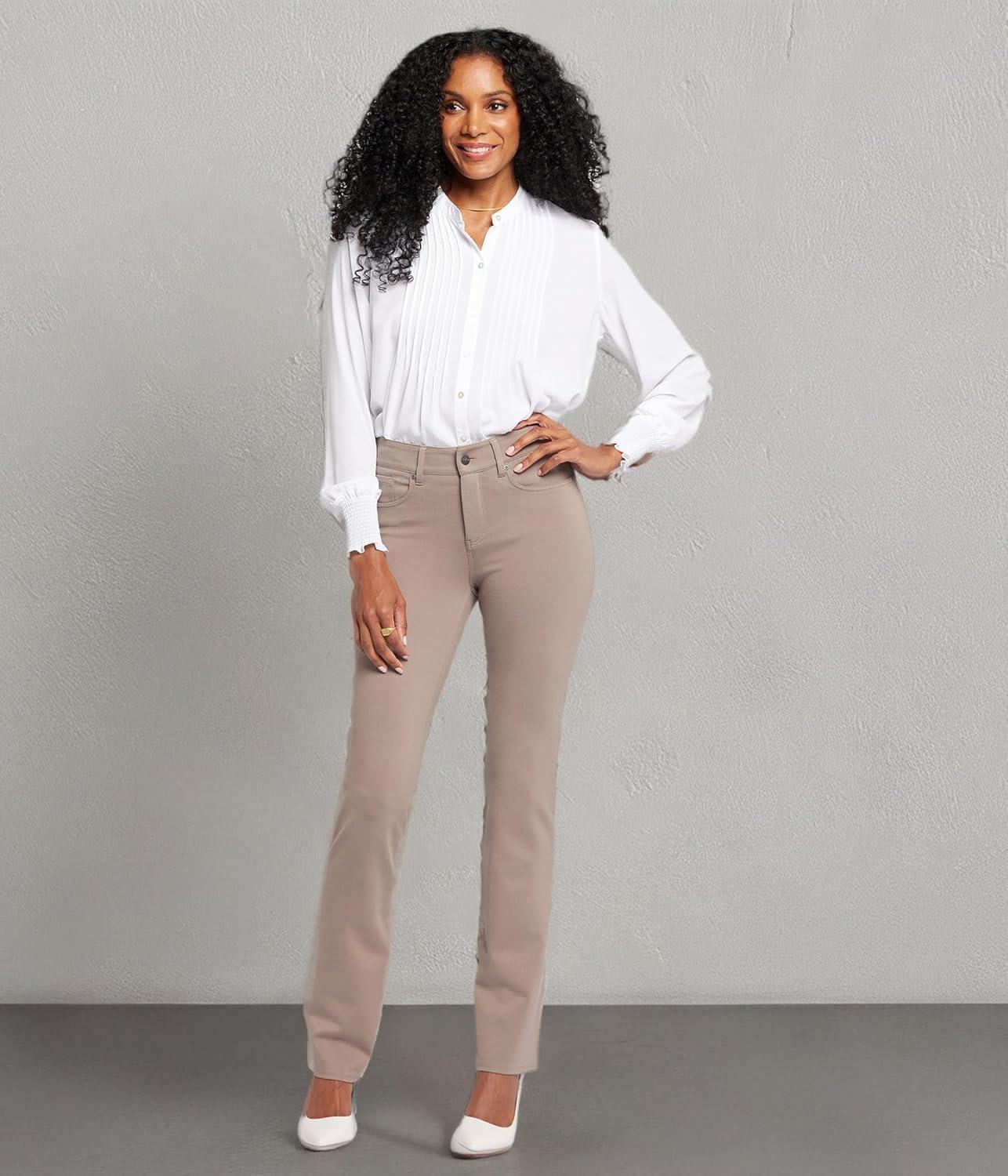 imageNYDJ Womens Marilyn Straight Denim Jeans  Classic Fit Comfortable and Stylish Womens Straight Jeans for Every OccasionSaddlewood