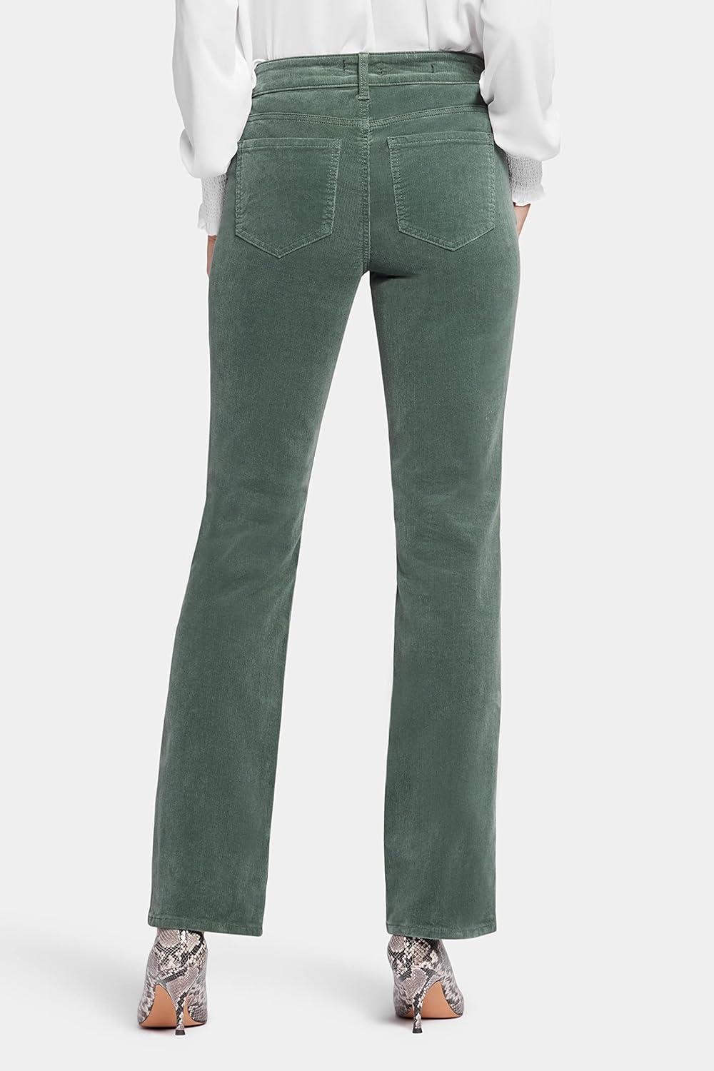 imageNYDJ Womens Marilyn Straight Denim Jeans  Classic Fit Comfortable and Stylish Womens Straight Jeans for Every OccasionSage Leaf Corduroy