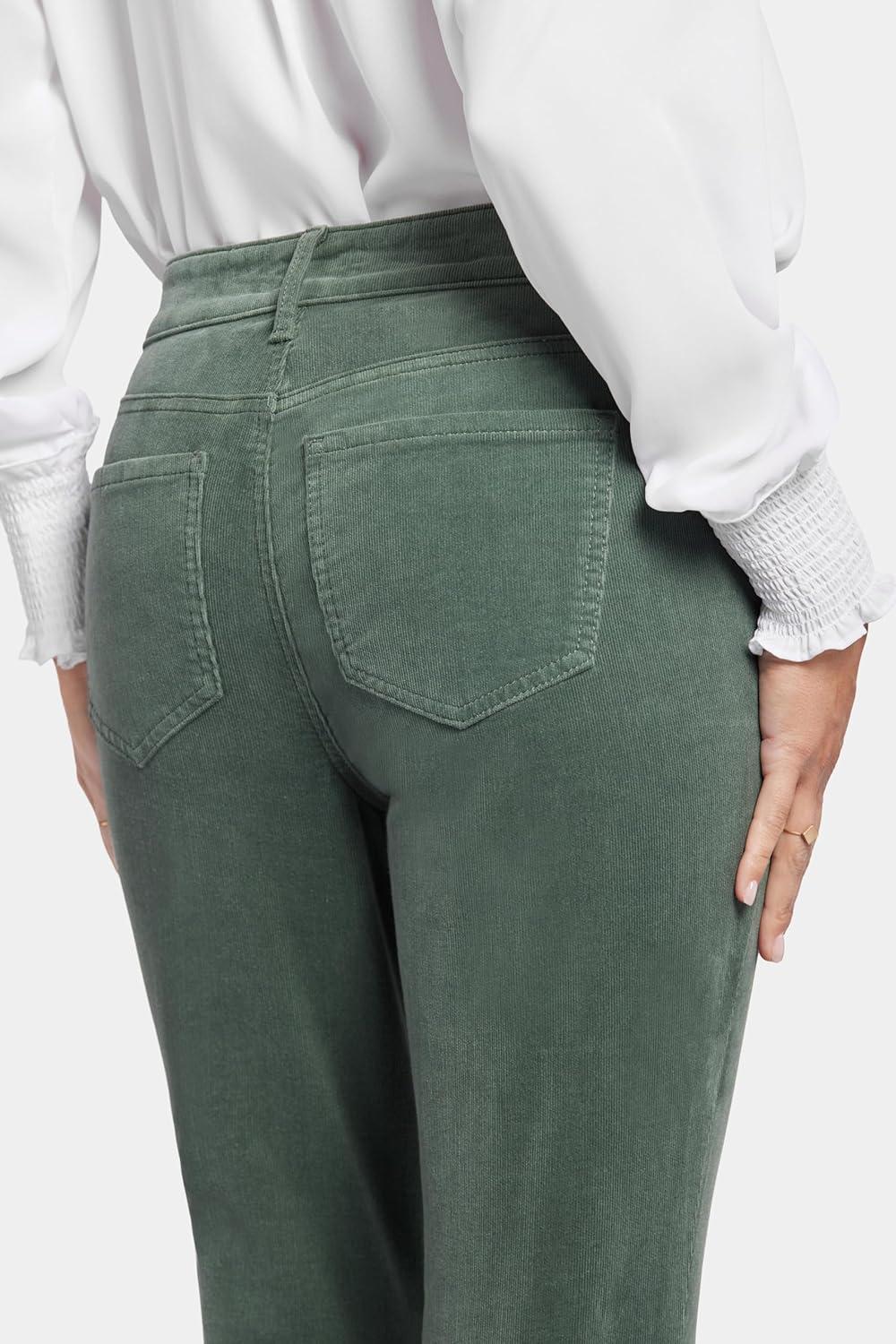 imageNYDJ Womens Marilyn Straight Denim Jeans  Classic Fit Comfortable and Stylish Womens Straight Jeans for Every OccasionSage Leaf Corduroy