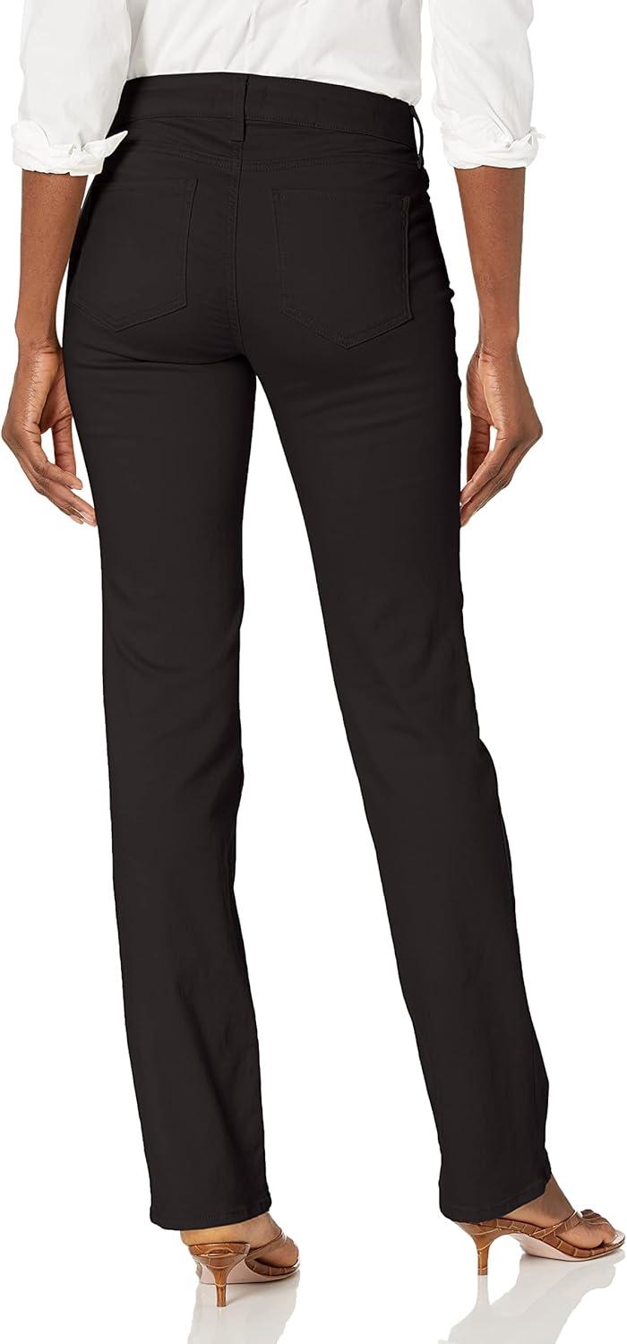 imageNYDJ Womens Marilyn Straight Denim JeansBlack Dnm