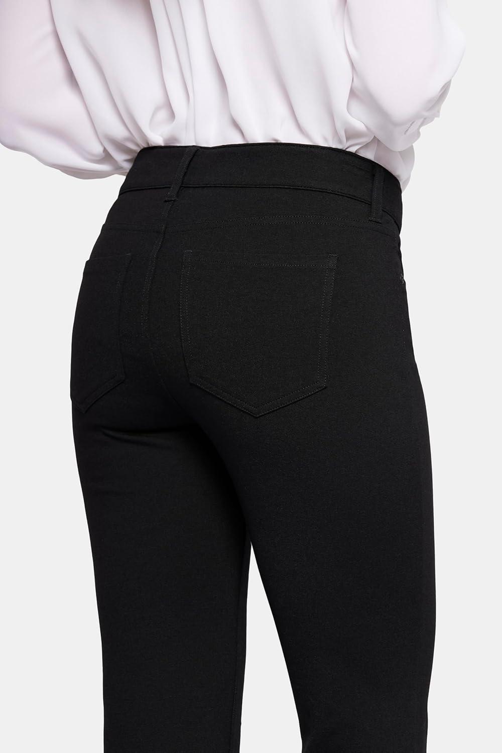 imageNYDJ Womens Marilyn Straight Leg Pants in Ponte KnitCharcoalHeathered