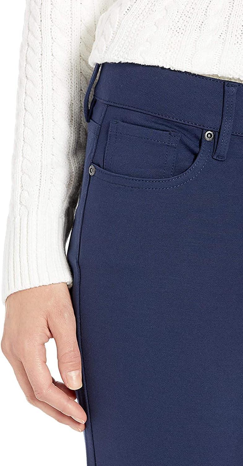 imageNYDJ Womens Marilyn Straight Leg Pants in Ponte KnitEvening Tide