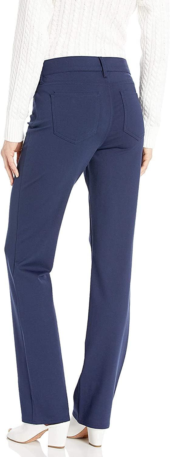 imageNYDJ Womens Marilyn Straight Leg Pants in Ponte KnitEvening Tide