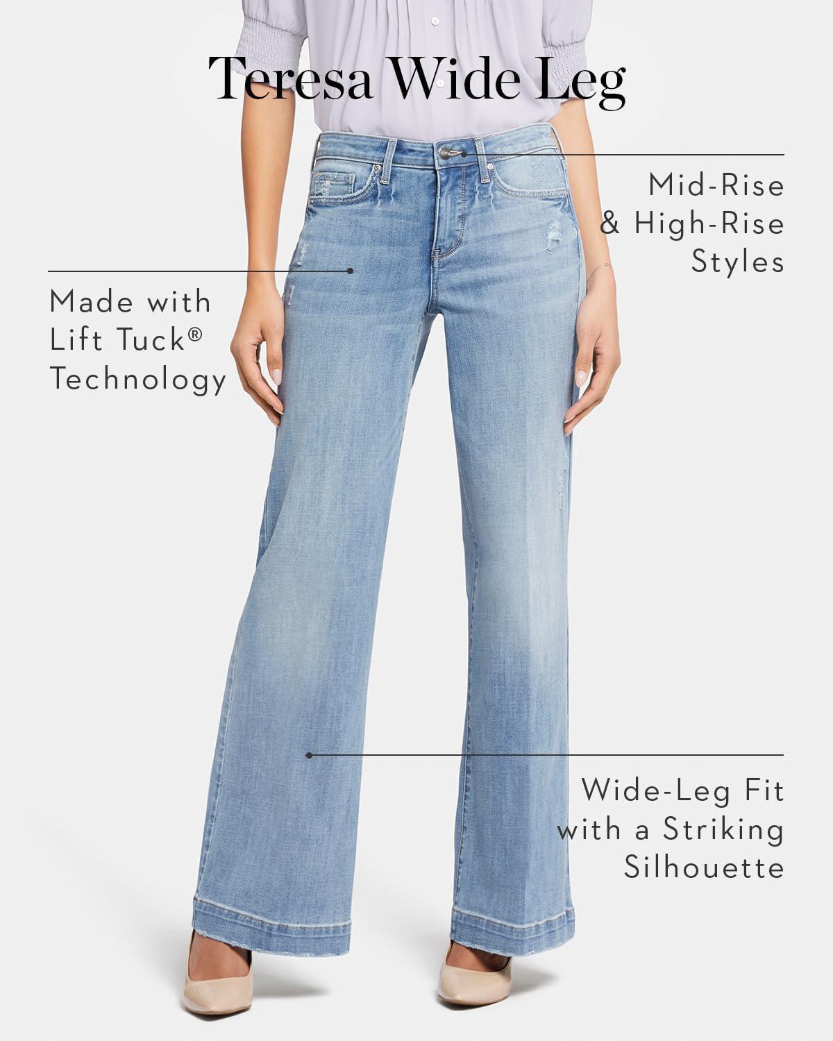 imageNYDJ Womens Teresa Trouser JeanBurbank Wash