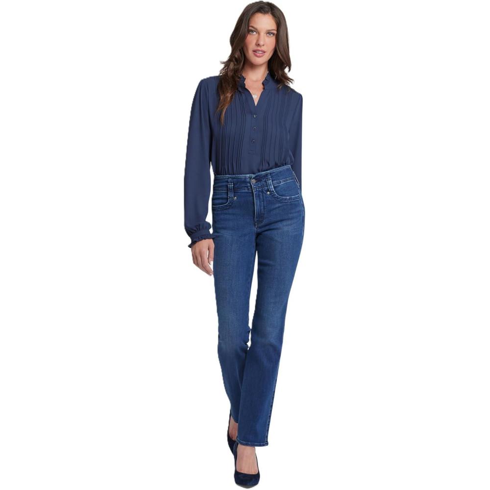 imageNYDJ Womens Marilyn Straight Denim Jeans  Classic Fit Comfortable and Stylish Womens Straight Jeans for Every OccasionRendezvous