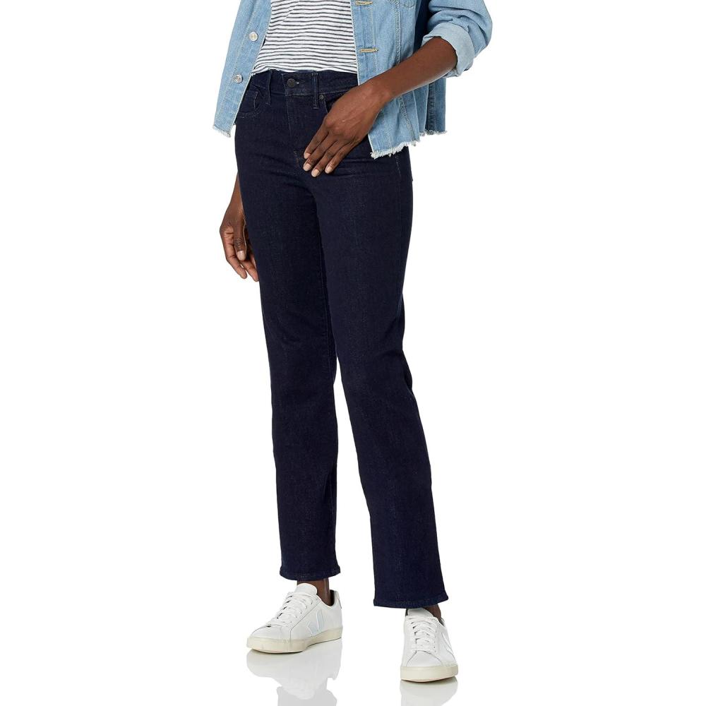 imageNYDJ Womens Marilyn Straight Denim Jeans  Classic Fit Comfortable and Stylish Womens Straight Jeans for Every OccasionRinse