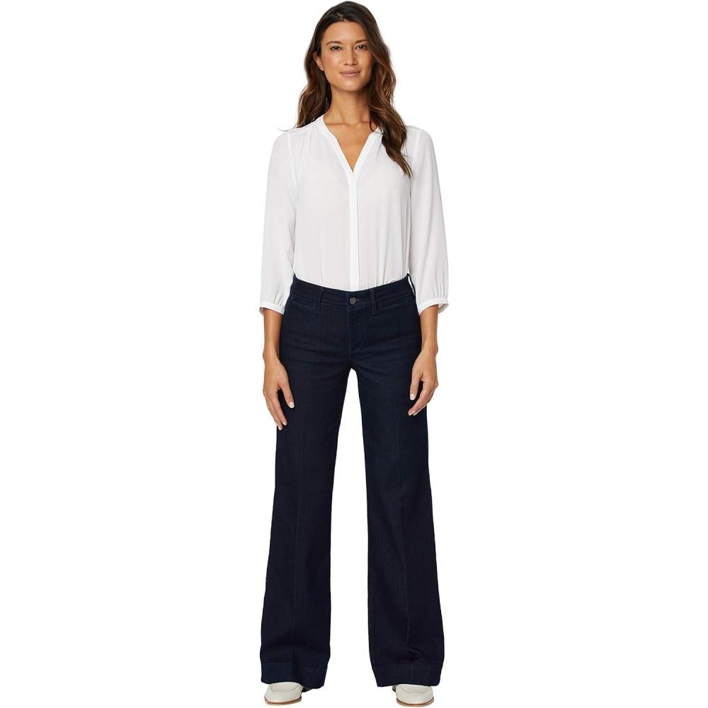 imageNYDJ Womens Teresa Trouser JeanDark Enzyme