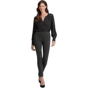 imageNYDJ Womens Basic Ponte Legging with Front SlitCharcoal Heathered