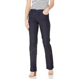imageNYDJ Womens Marilyn Straight Denim JeansDark Enzyme Tonal Stitching