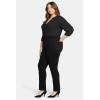 imageNYDJ Womens Size Marilyn Straight PlusBlack