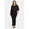 imageNYDJ Womens Size Marilyn Straight PlusBlack