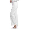 imageNYDJ Womens Wide Leg Trouser with Clean HemOptic White
